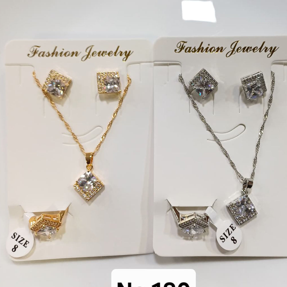 Tarohi Jewels Crystal Stone Combo Set