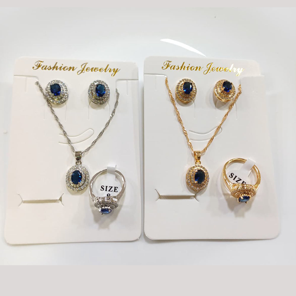 Tarohi Jewels Crystal Stone Combo Set