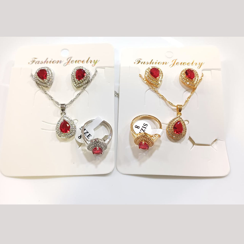 Tarohi Jewels Crystal Stone Combo Set