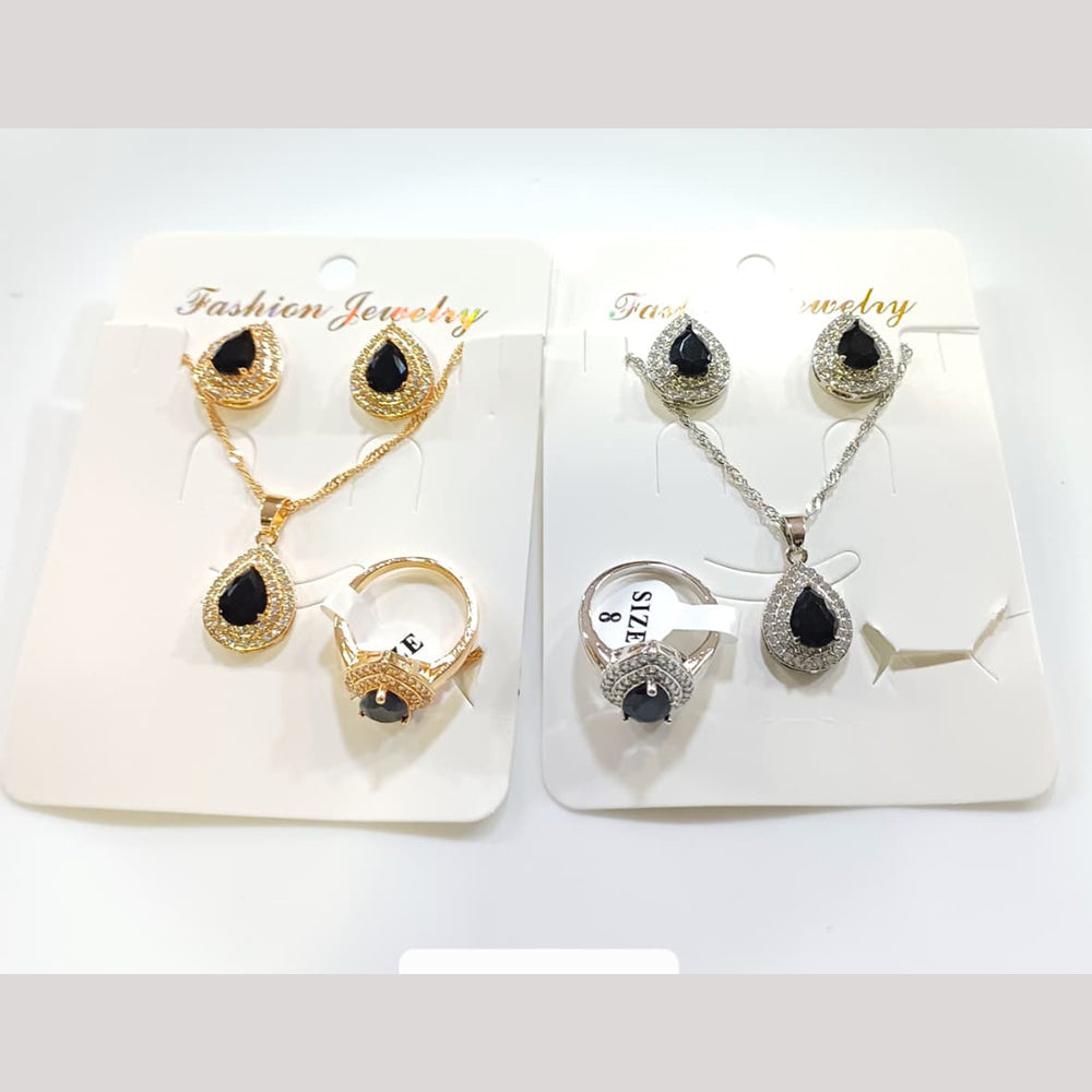 Tarohi Jewels Crystal Stone Combo Set