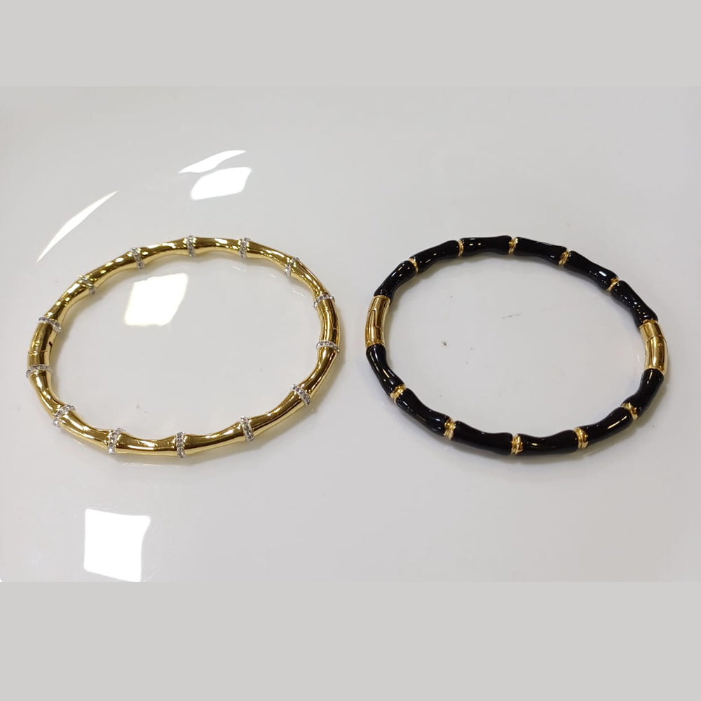 Tarohi Jewels Gold Plated Fancy Openable Bracelet