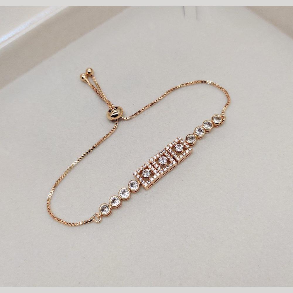 Aamrapali Stylish Austrian Stones Adjustable Bracelet