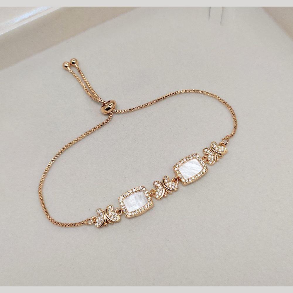 Aamrapali Stylish Austrian Stones Butterfly Edition Adjustable Bracelet
