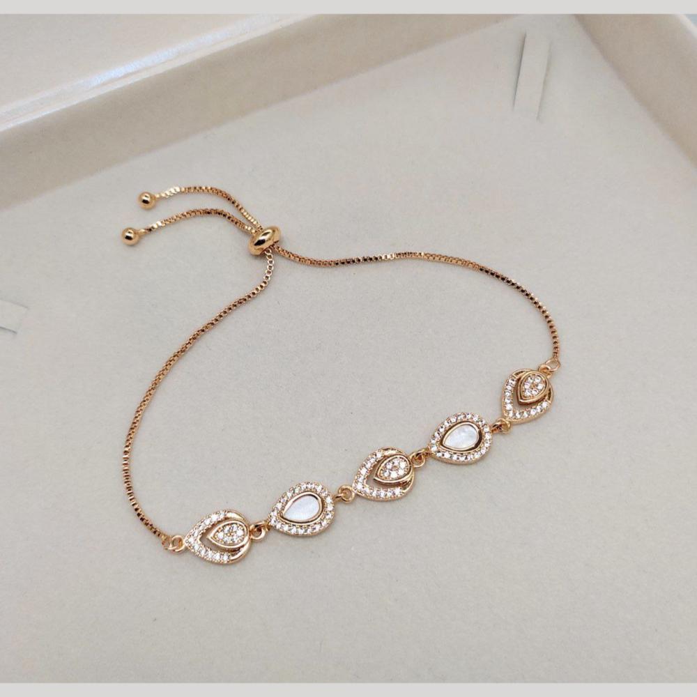 Aamrapali Stylish Austrian Stones Adjustable Bracelet