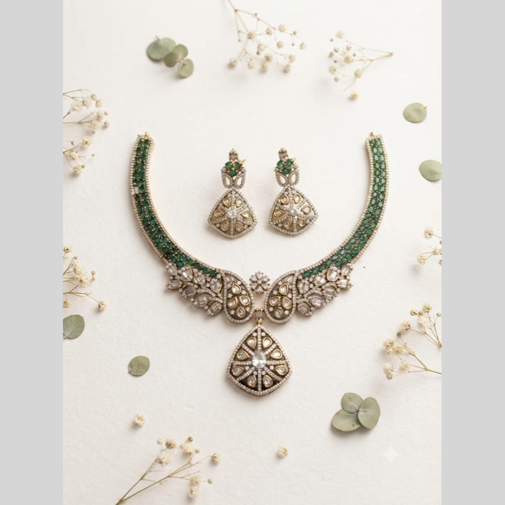 Aamrapali Sparkling American Daimond Neckalce Set