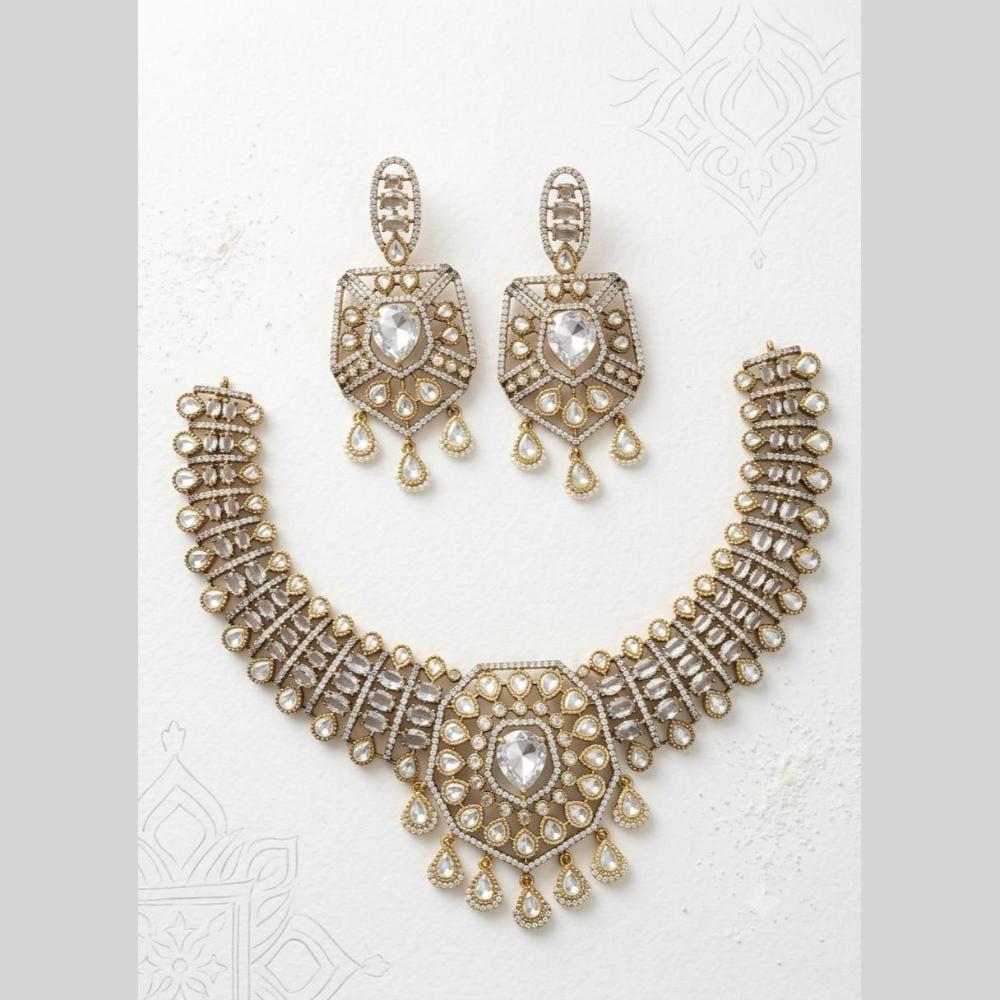 Aamrapali Sparkling American Daimond Neckalce Set