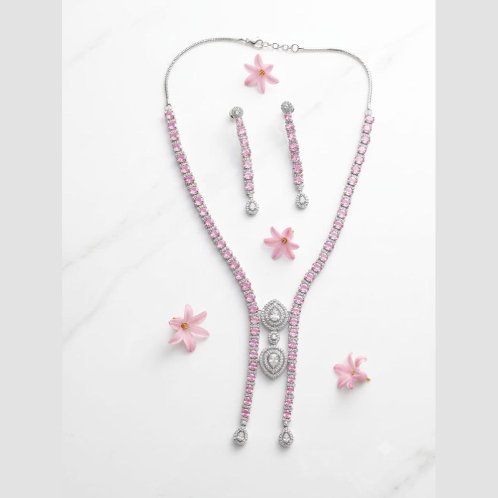 Aamrapali Elegant American Daimond Necklace Set