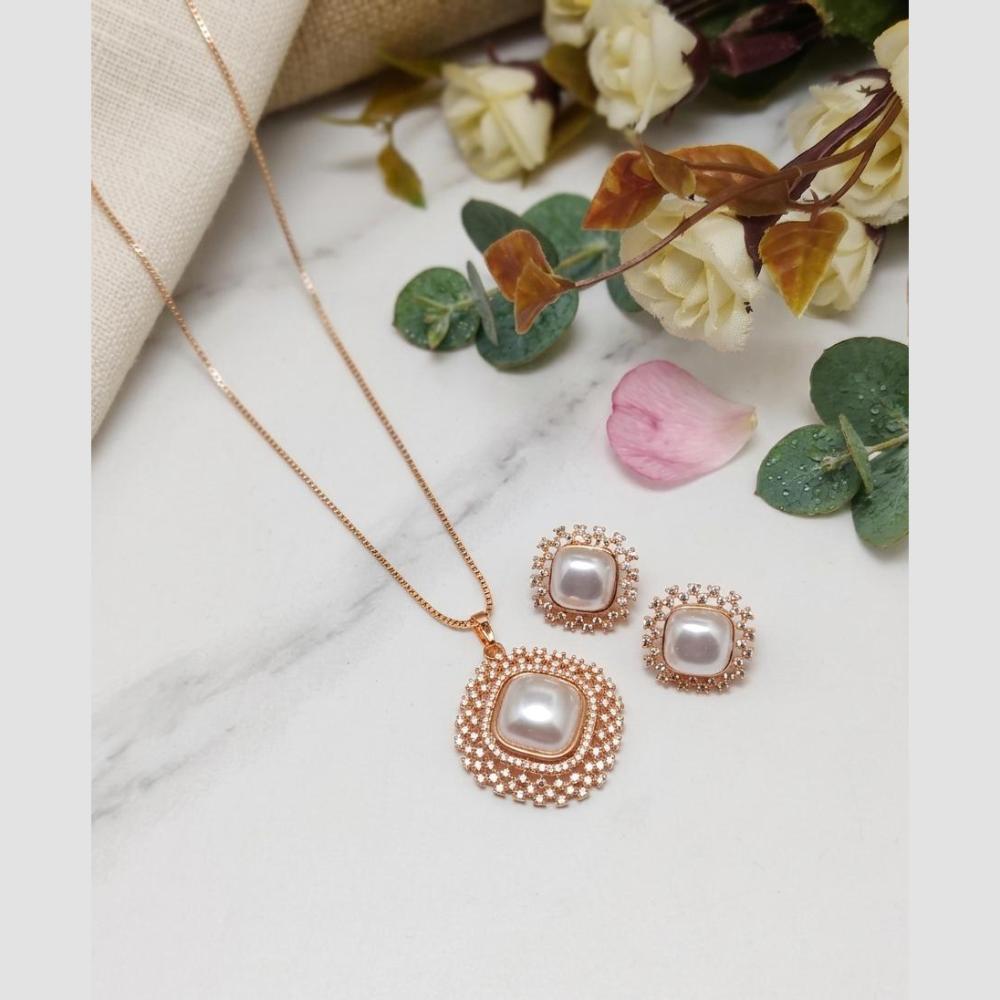 Aamrapali Classic Austrian Stone Chain Pendant Set