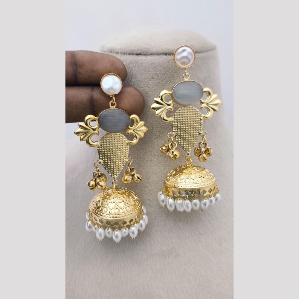 Marudhar Creations Royal Filigree Jhumka Ensemble