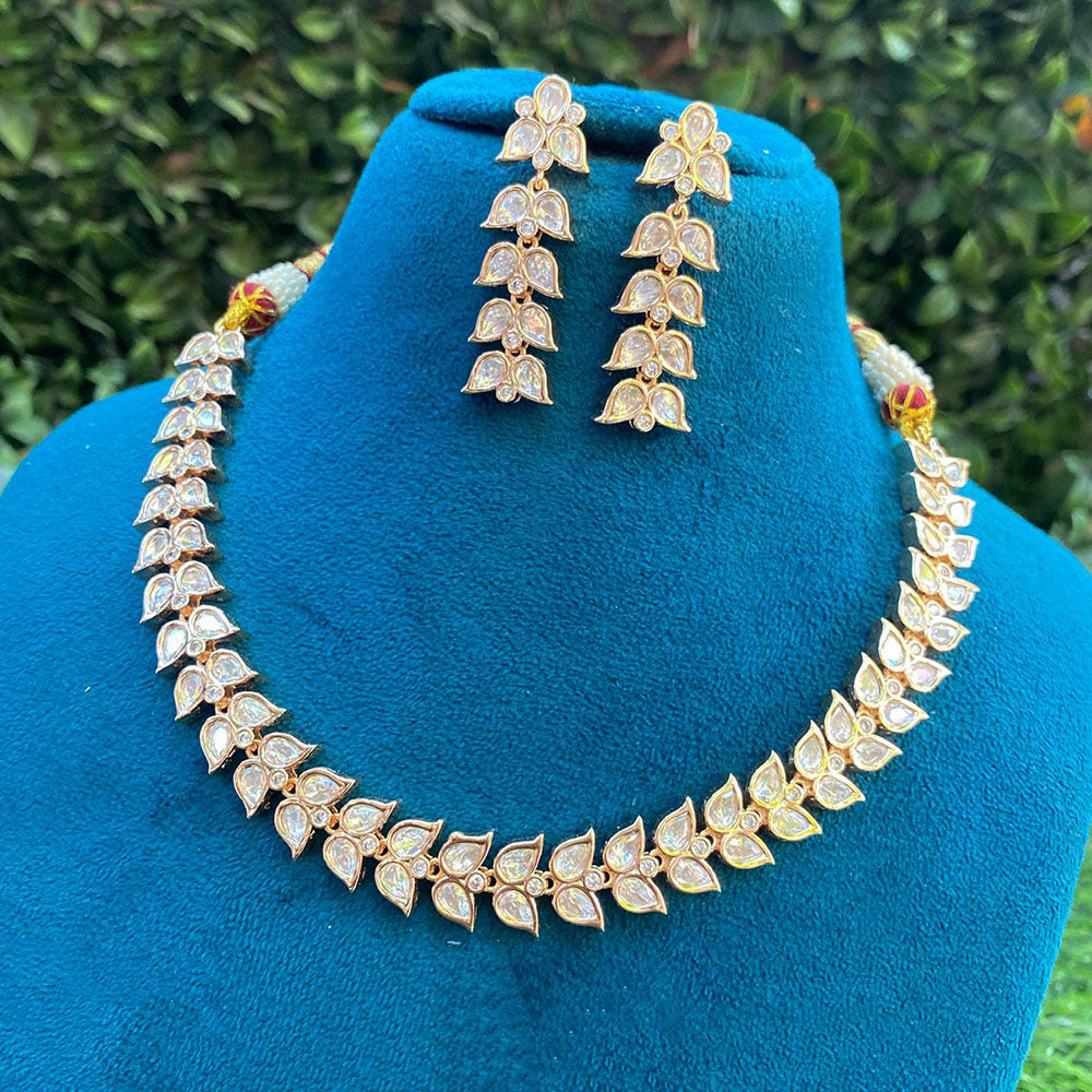 Amoliya Jewels Royal Polki Kundan Designer Necklace Set