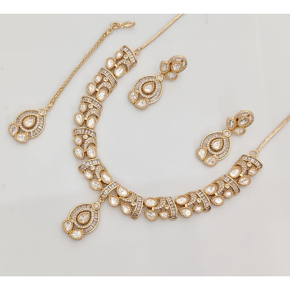 Rajwadi Collection Royal Polki Kundan Stone Designer Necklace Set