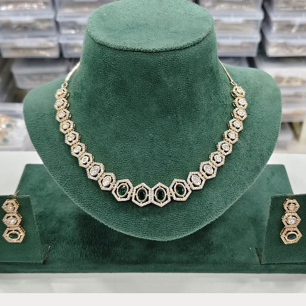 Rajwadi Collection Heritage Polki Kundan Stone Necklace Set