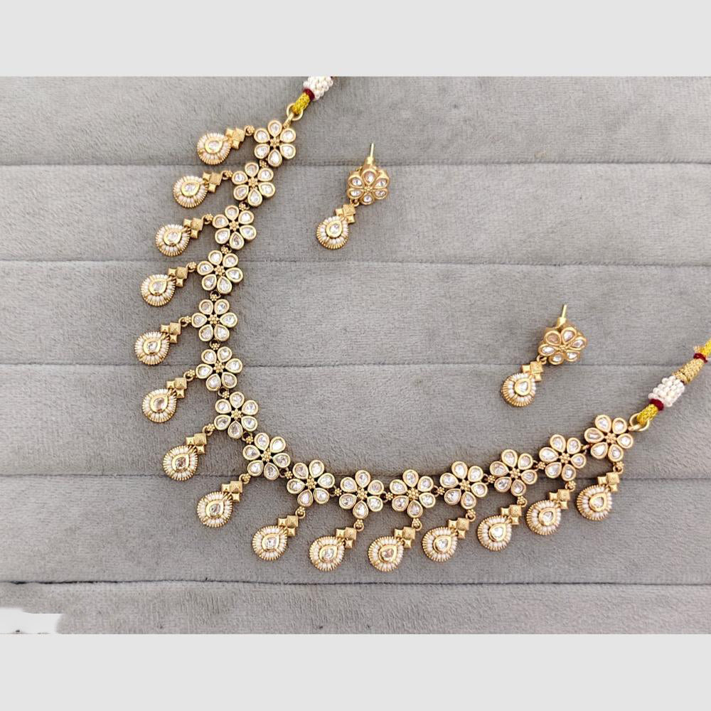 Rajwadi Collection Glam Crystal Stone Designer Necklace Set
