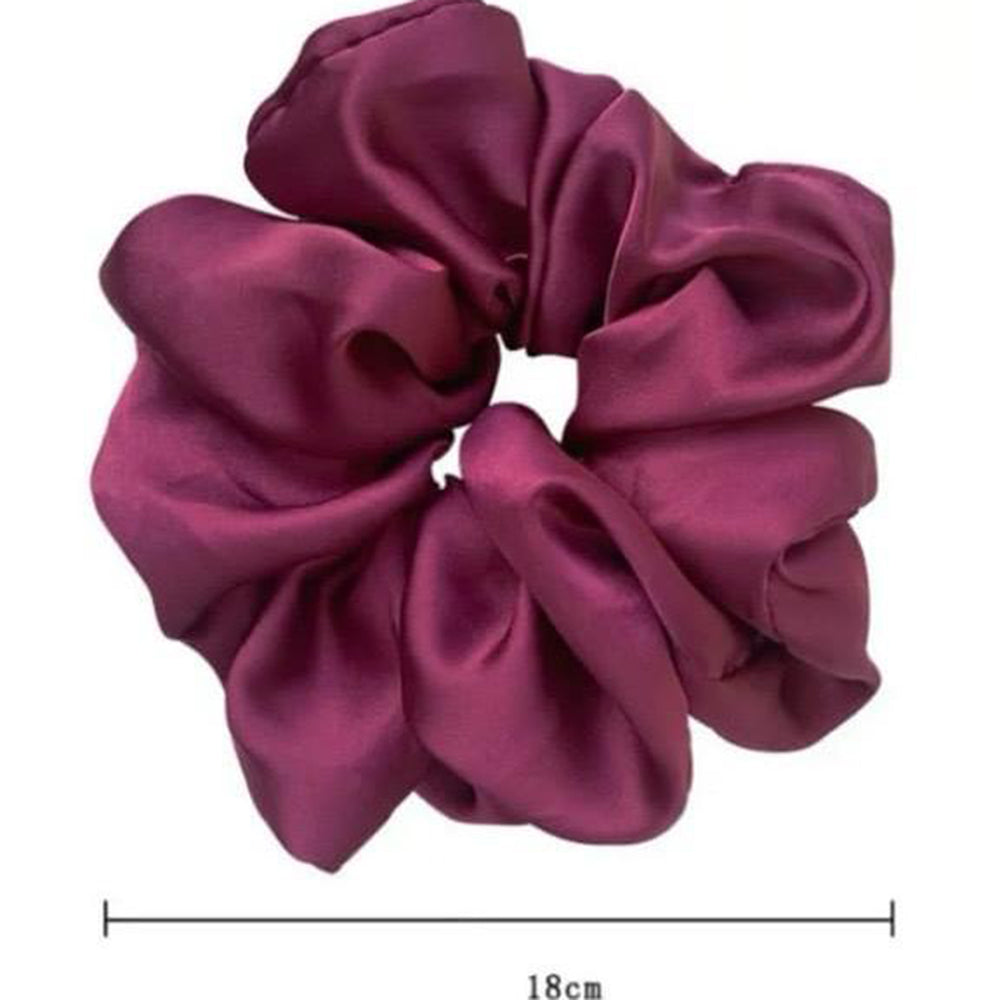 VF Collection Premium Quality Satin Silk Scrunchie (10 Color 50 Piece Set)