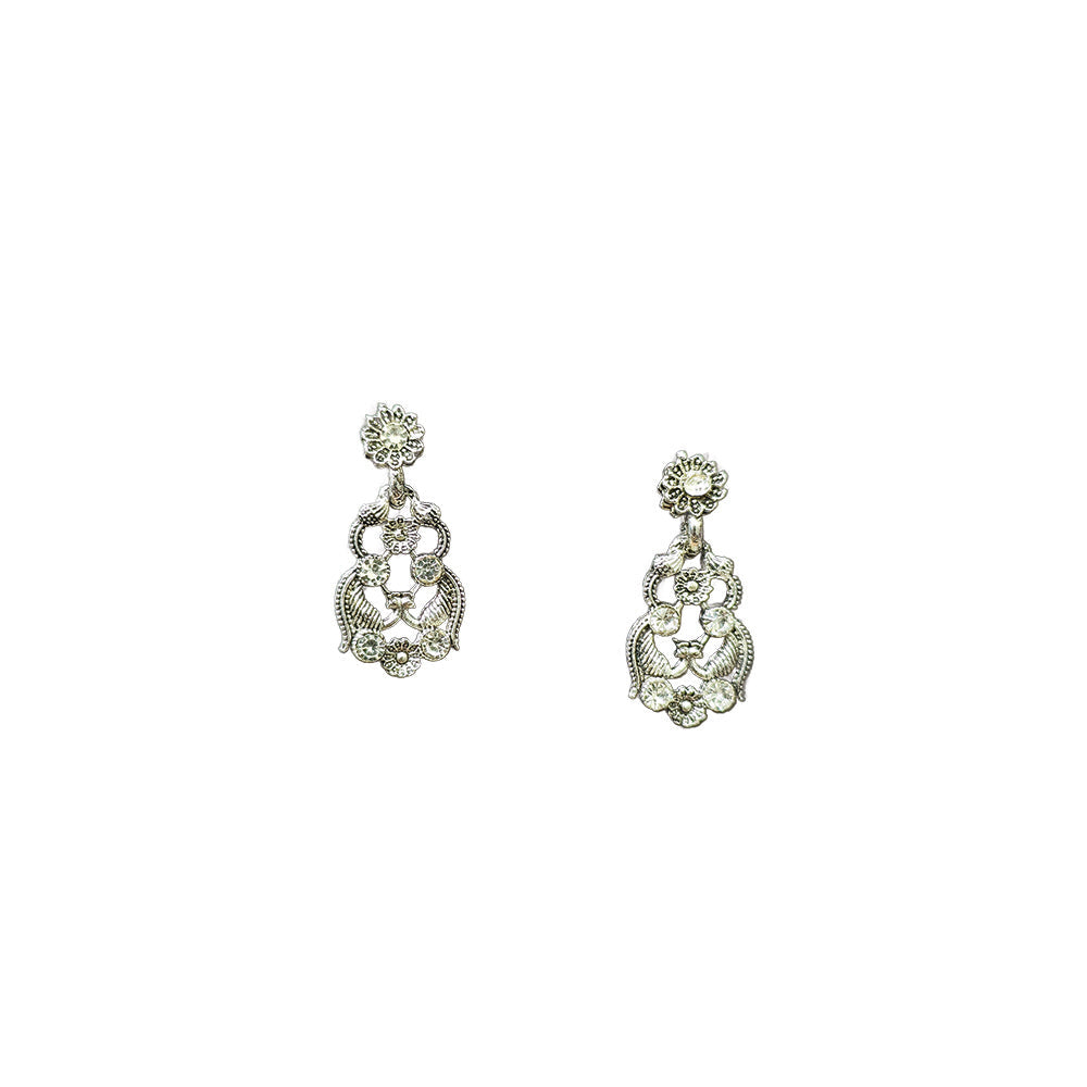 Urthn Silver Plated Elegant Austrian Stone Necklace set(Pack of 3)