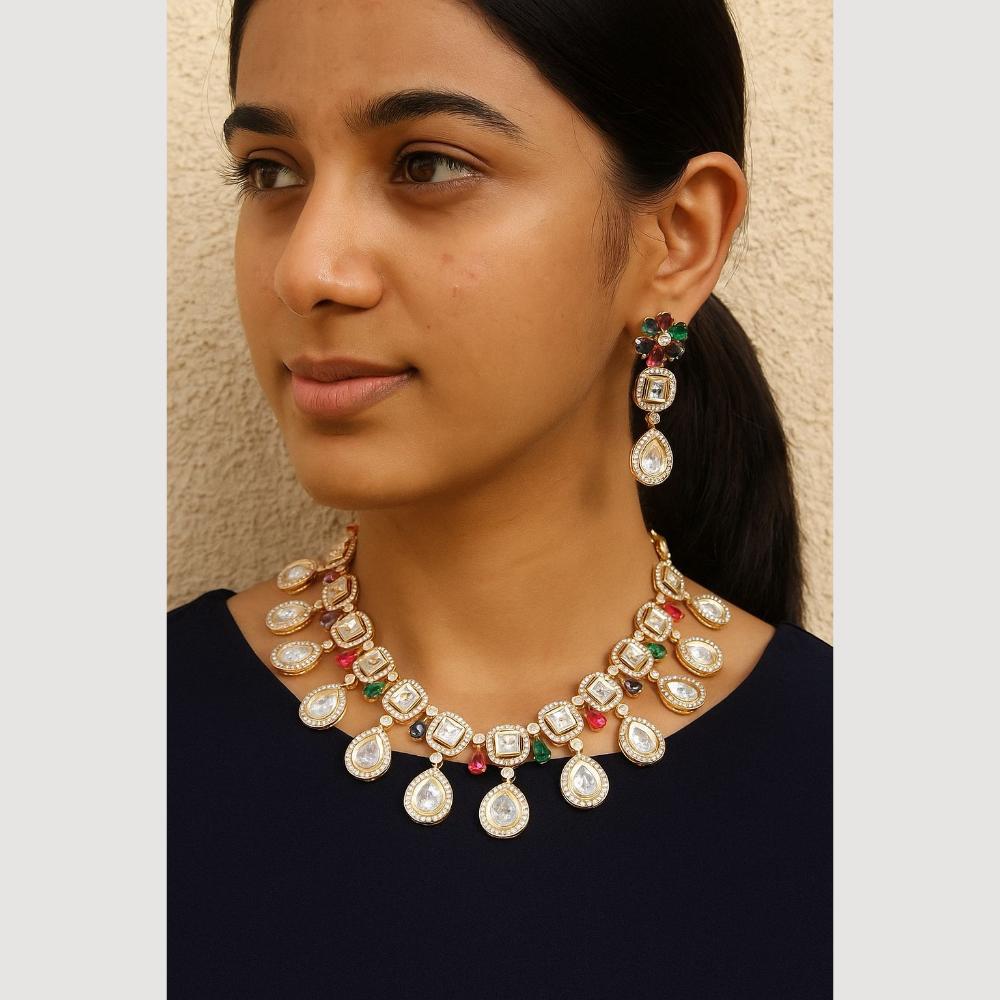 Maharani Jewels Bold in Bling Crystal And Austrain Stone Necklace Set