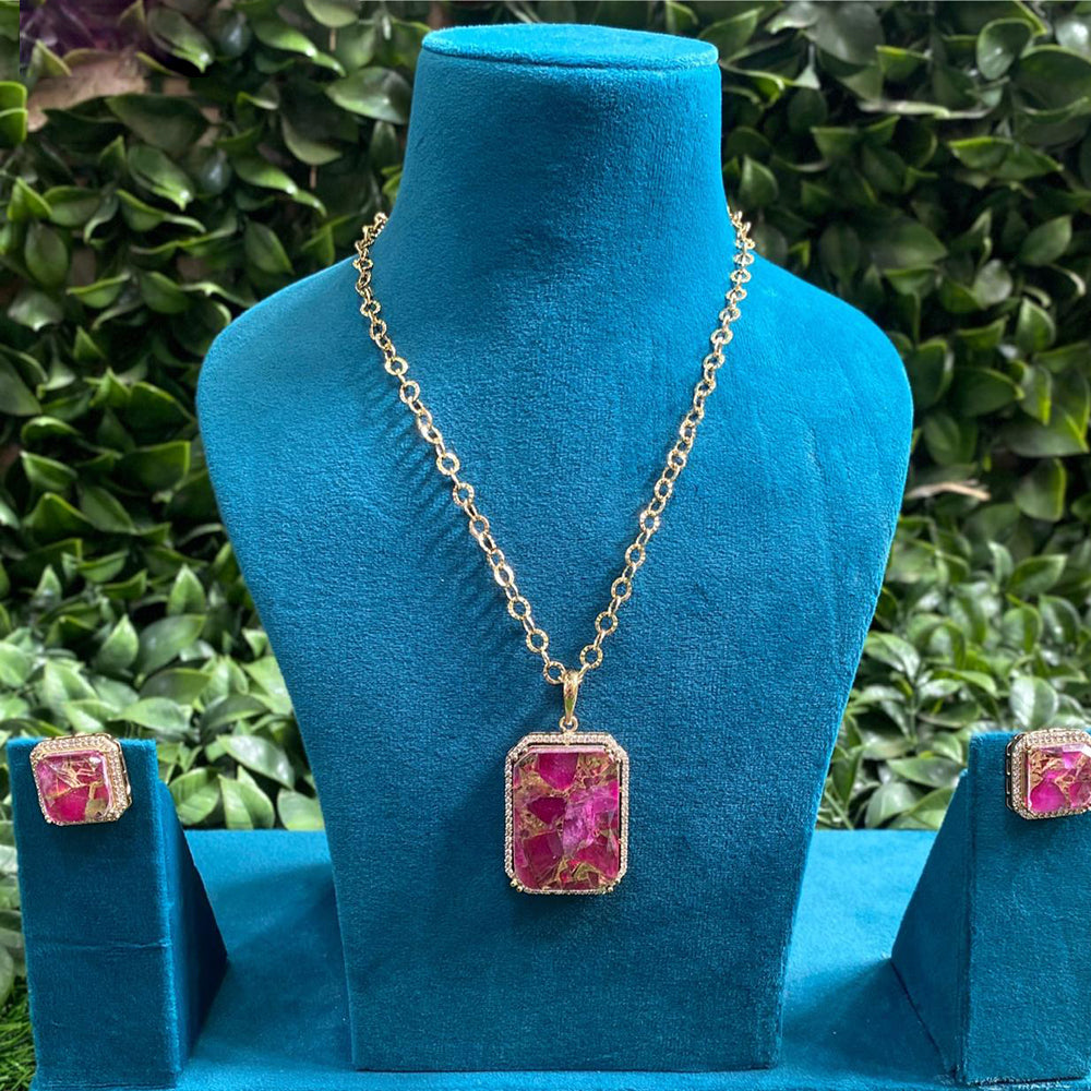 Royal Kundan Jewellery Gold Plated Necklace Set