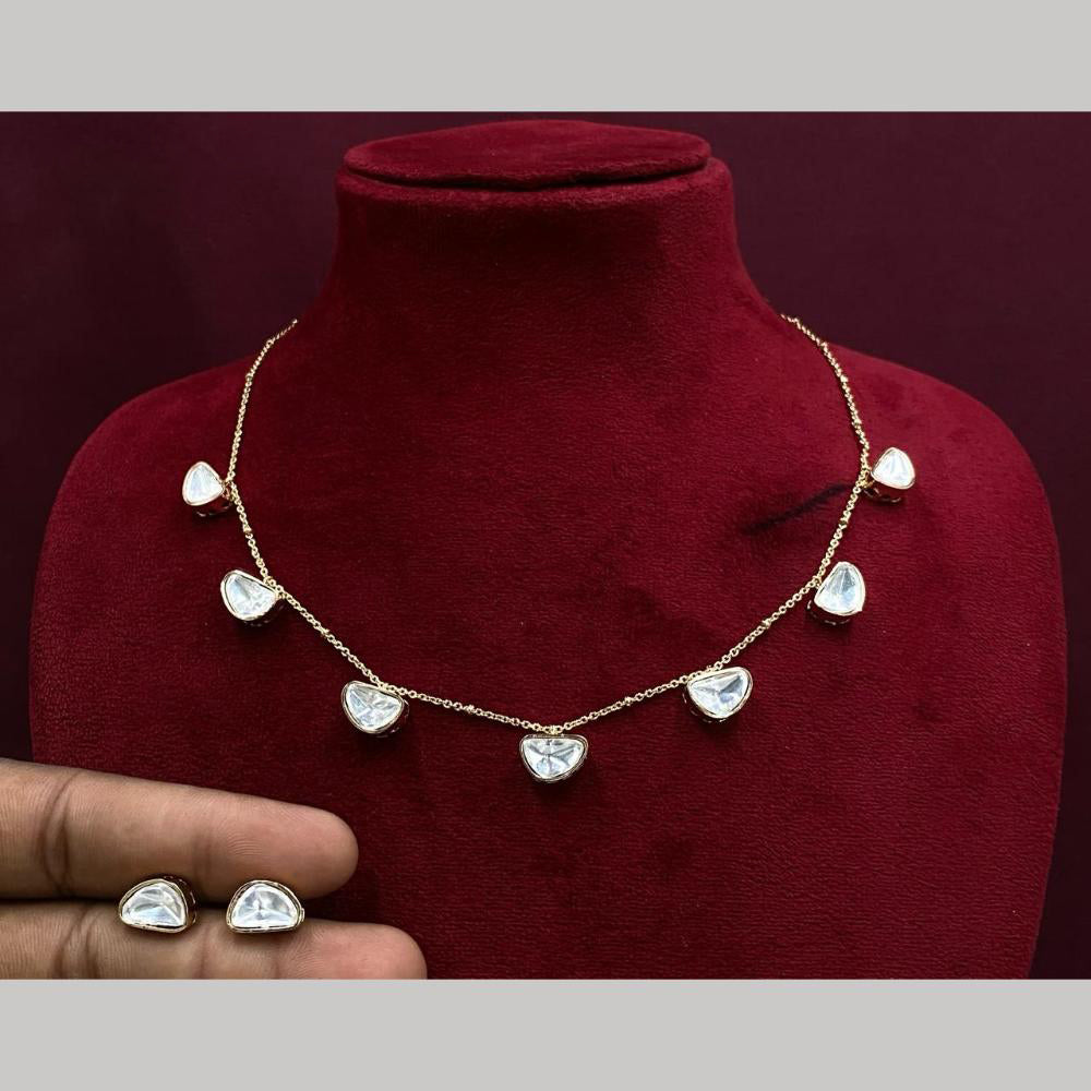 Royal Kundan Jewellery Crystal Stone Necklace Set