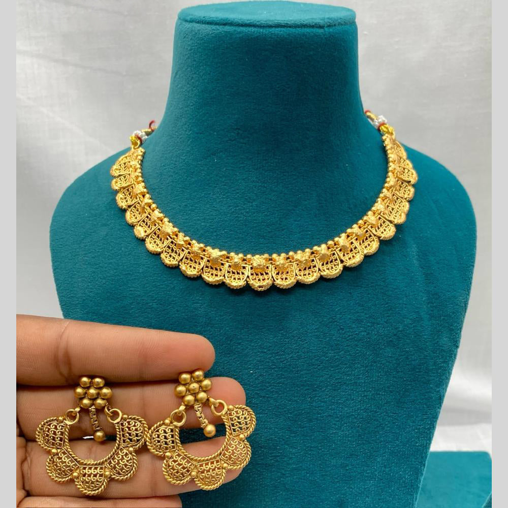 Royal Kundan Jewellery Gold Plated Necklace Set
