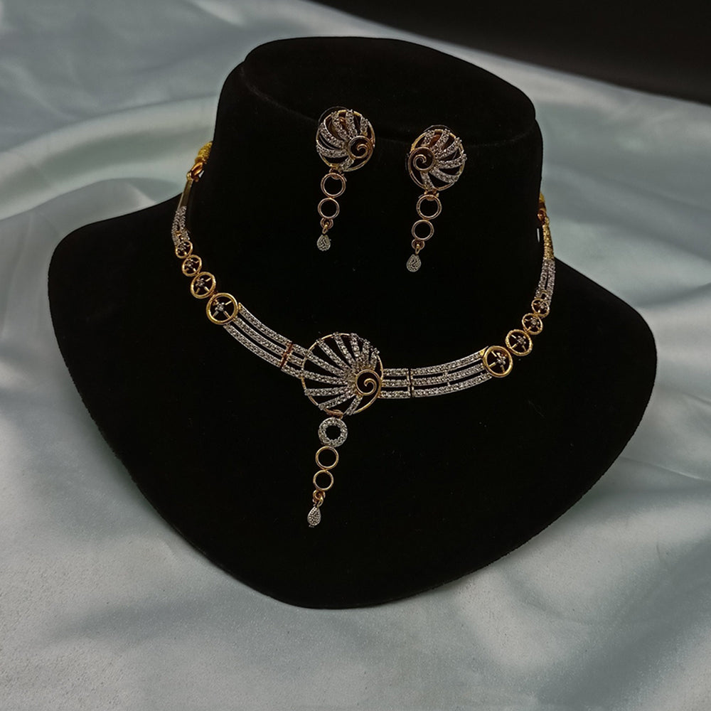 Royal Kundan Jewellery Sparkling Crystal Stone Necklace set