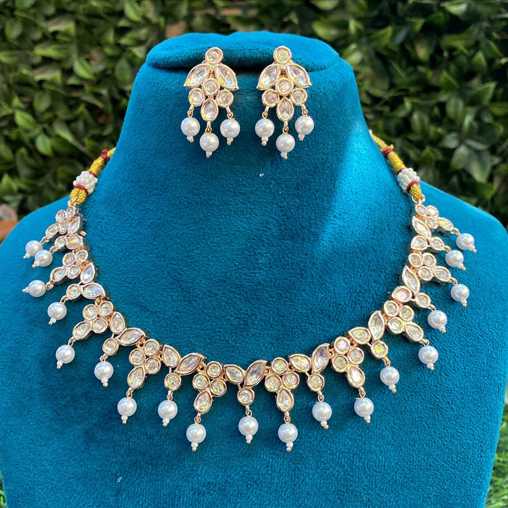 Royal Kundan Jewellery Regal Look Polki Kundan Statement Necklace Set