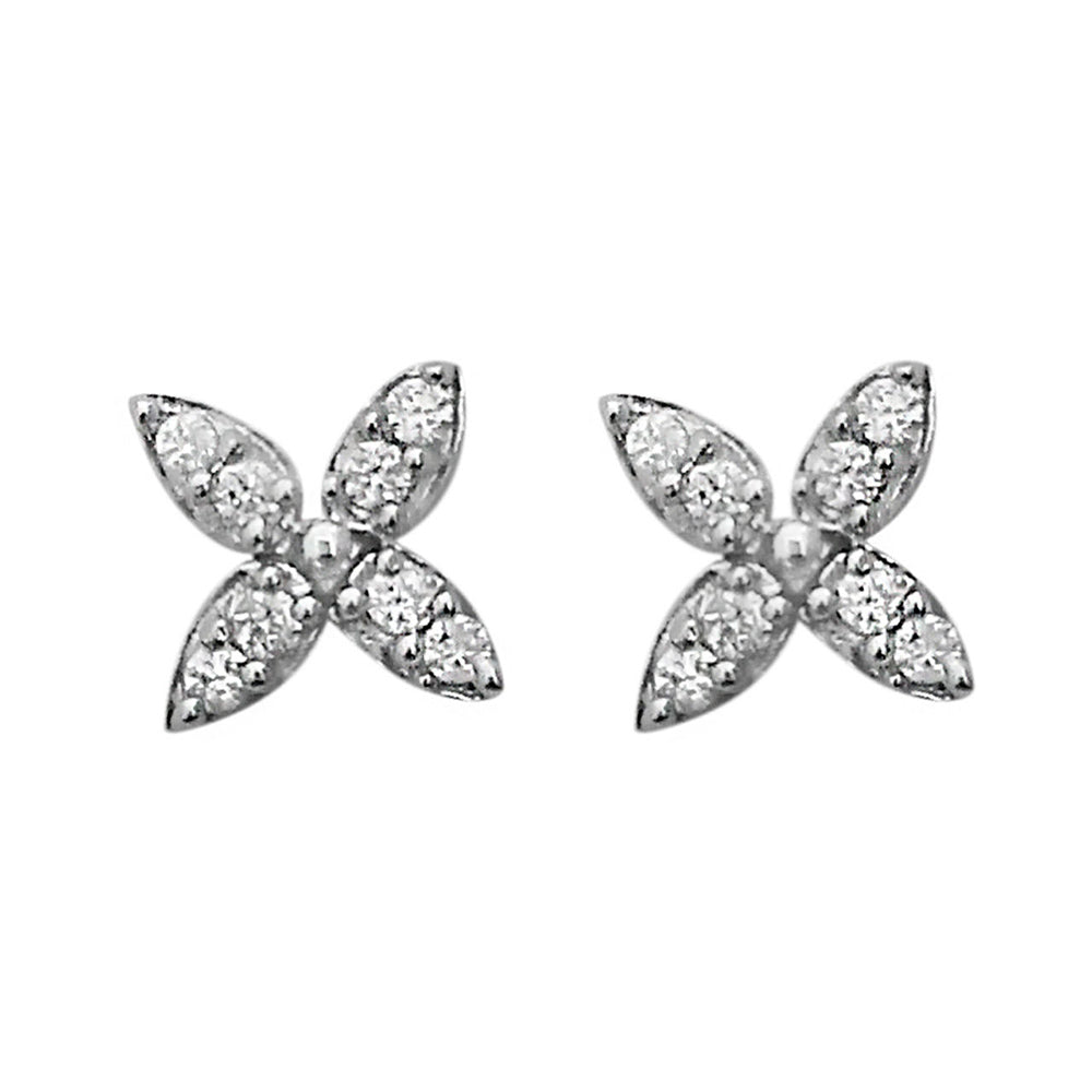 Hania Jewels Gold Plated Aurtain Stone Studs Earrings