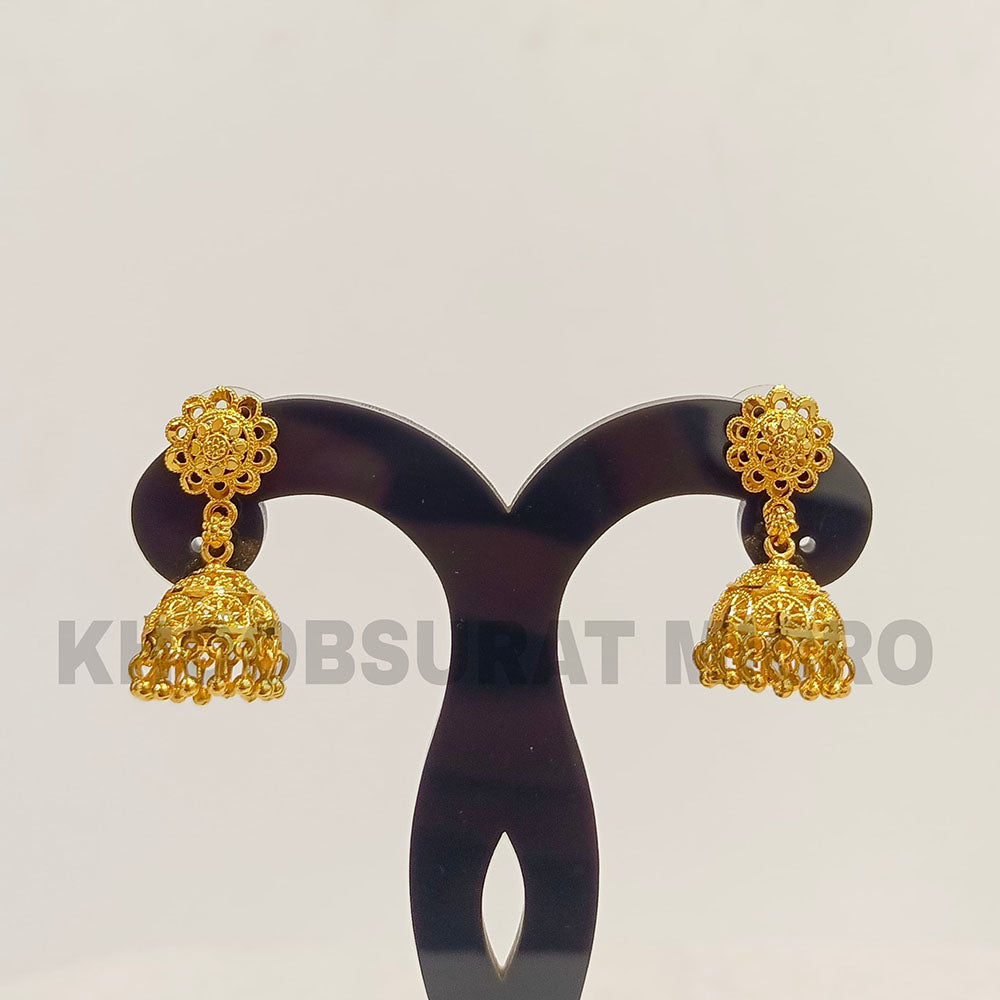 Dariyalal Sales Gold Plated Jhumki Earrings