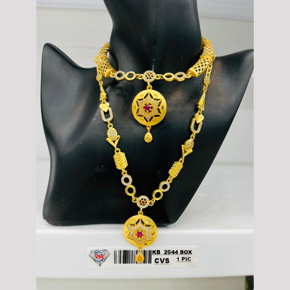 VM Imitation Gold Plated Austrian Necklace Set