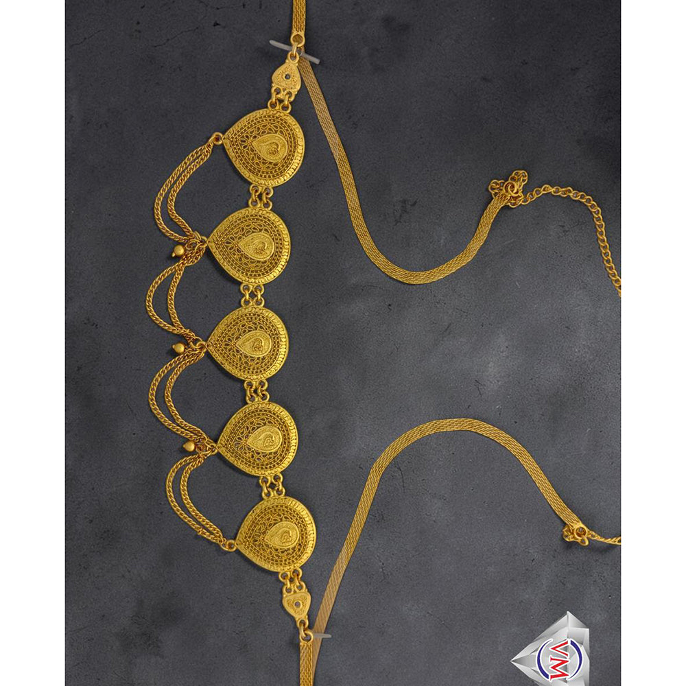 VM Imitation Royal Antique Gold Plated Necklace Set