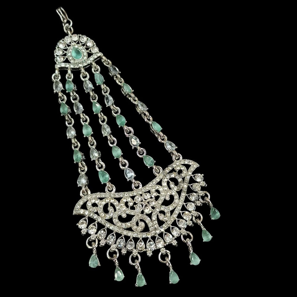 NAFJ Silver Plated Austrian Stone Pasa