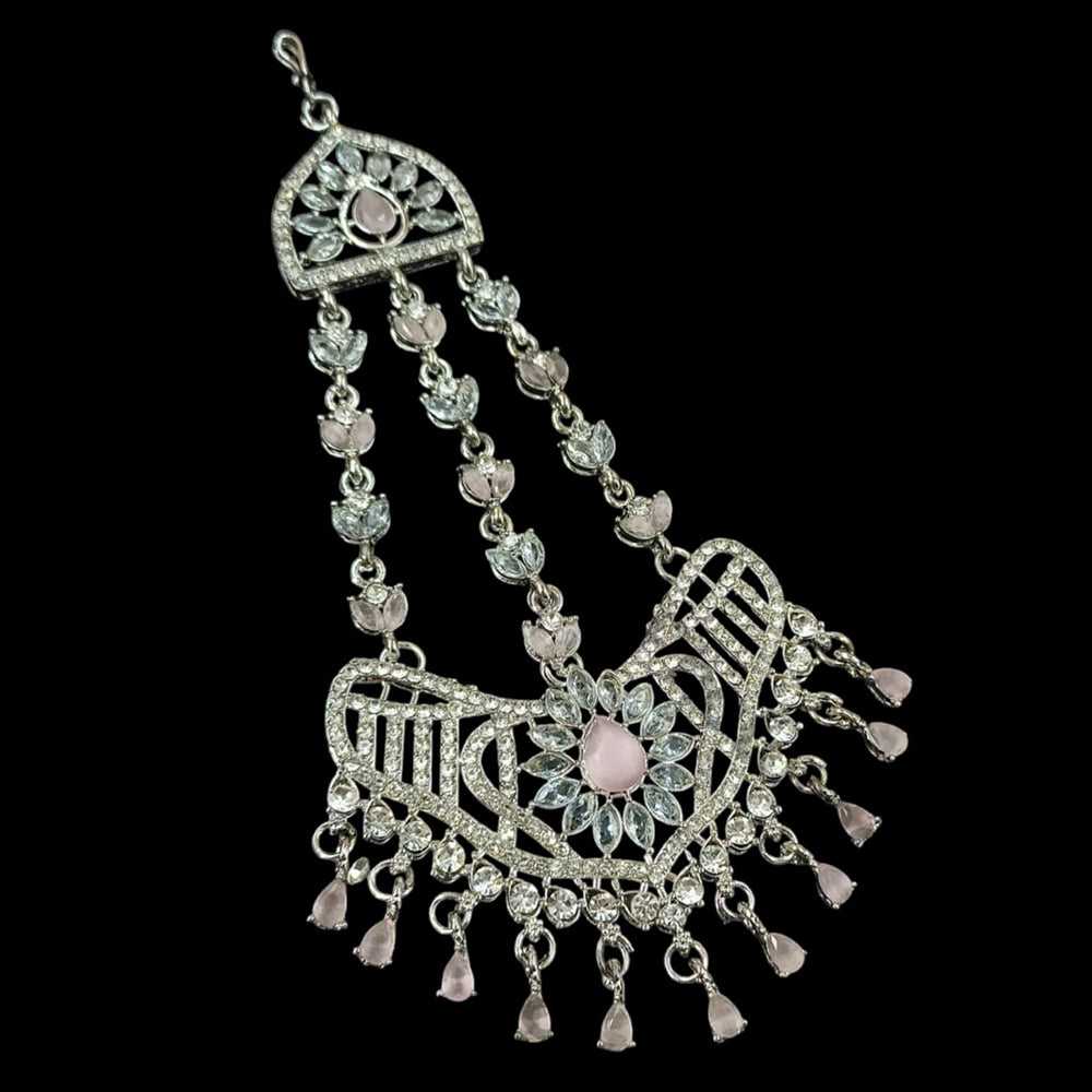 NAFJ Silver Plated Austrian Stone Pasa