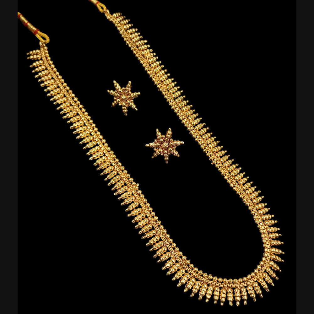 NAFJ Gold Plated Long Necklace Set