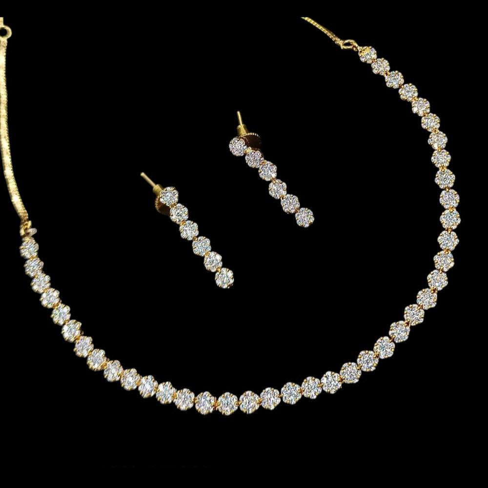 NAFJ Designer Austrian Stone Statement Necklace Set