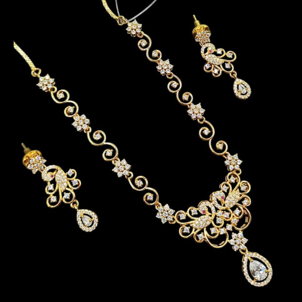 NAFJ Designer Austrian Stone Statement Necklace Set