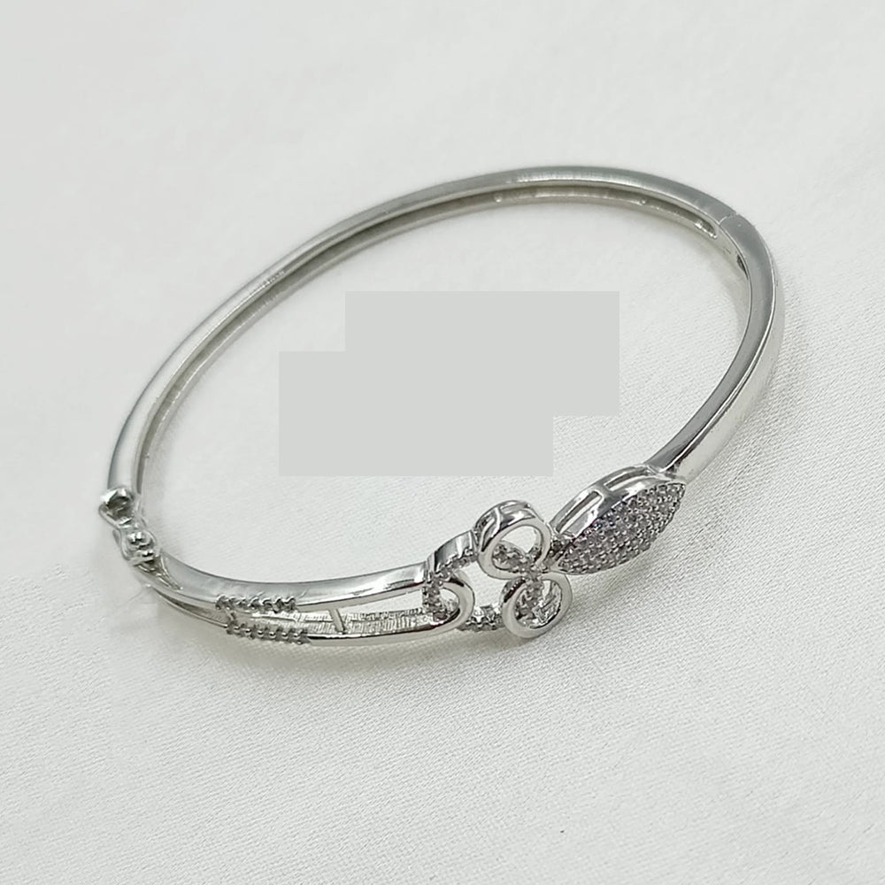 NAFJ Fashionable American Diamond Delicate Openable Bracelet For Parties And Occassions