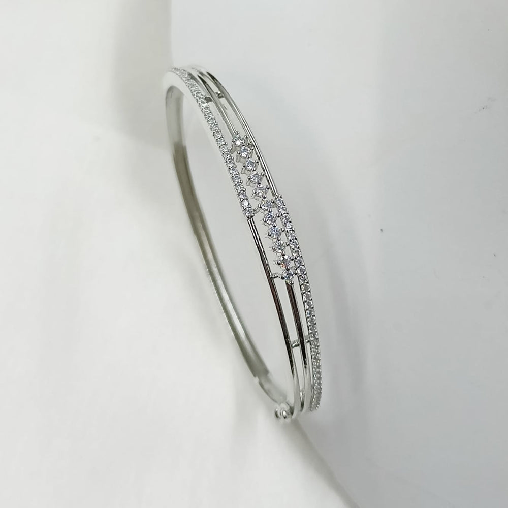 NAFJ Fashionable American Diamond Delicate Openable Bracelet For Parties And Occassions