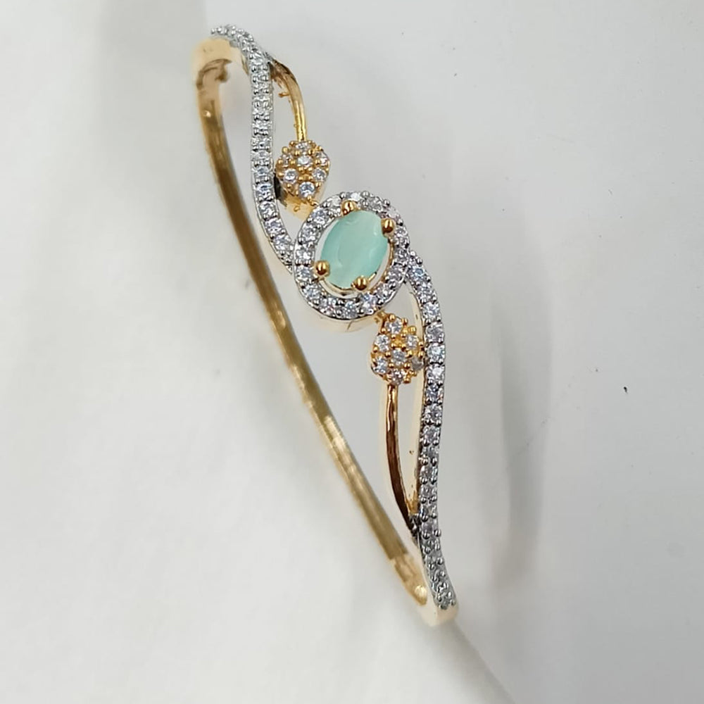 NAFJ Radiant Gleam Gold Plated American Diamond Openable Bracelets