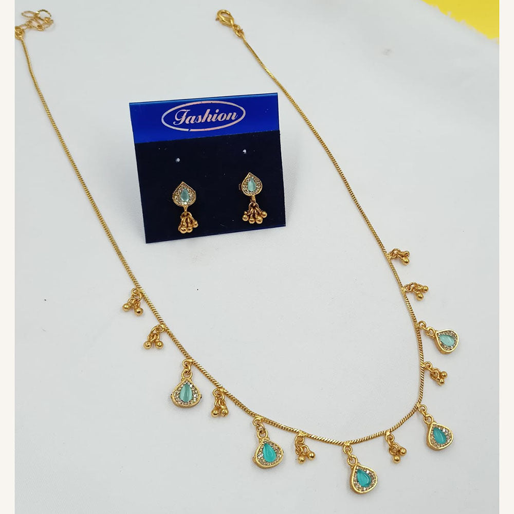 NAFJ Royal Pota Stone And Pearl Necklace Set