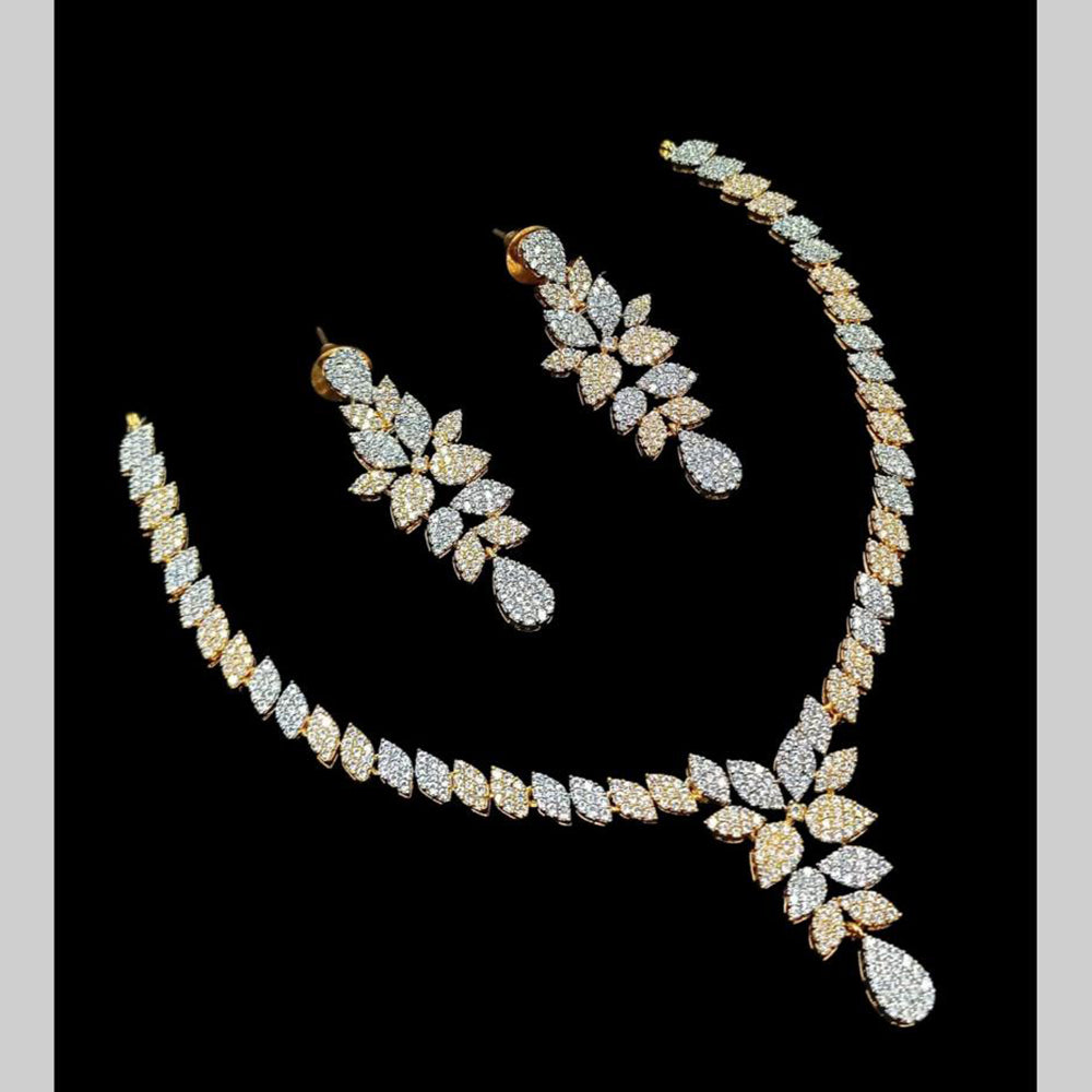 NAFJ Glamorous Austrian Stone Designer Necklace Set