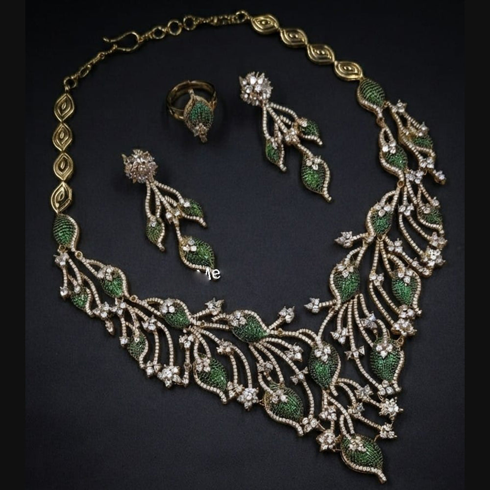NAFJ Designer Austrian Stone Jewellery Set for Women