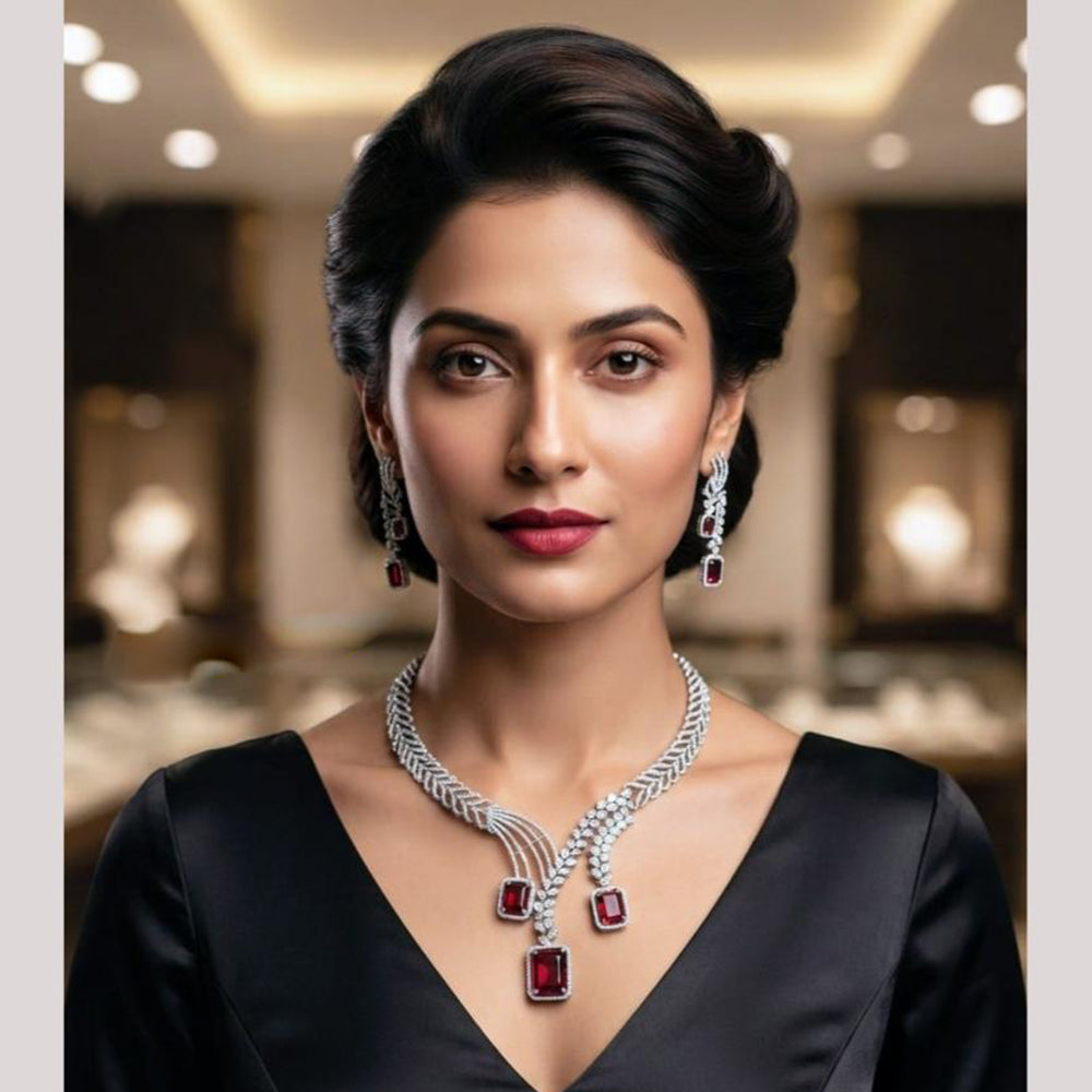 NAFJ Royal American Daimond Necklace Set