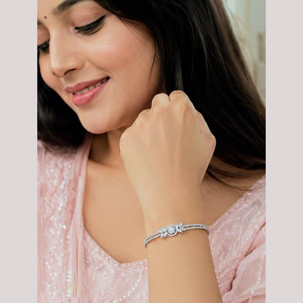 NAFJ Sparkling Austrian Stone Openable Fashion Bracelet