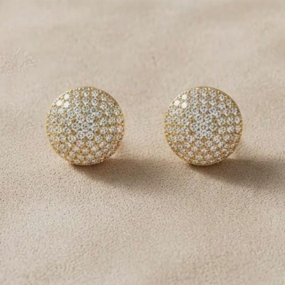 NAFJ Elegant Austrian Stone Stud Earrings