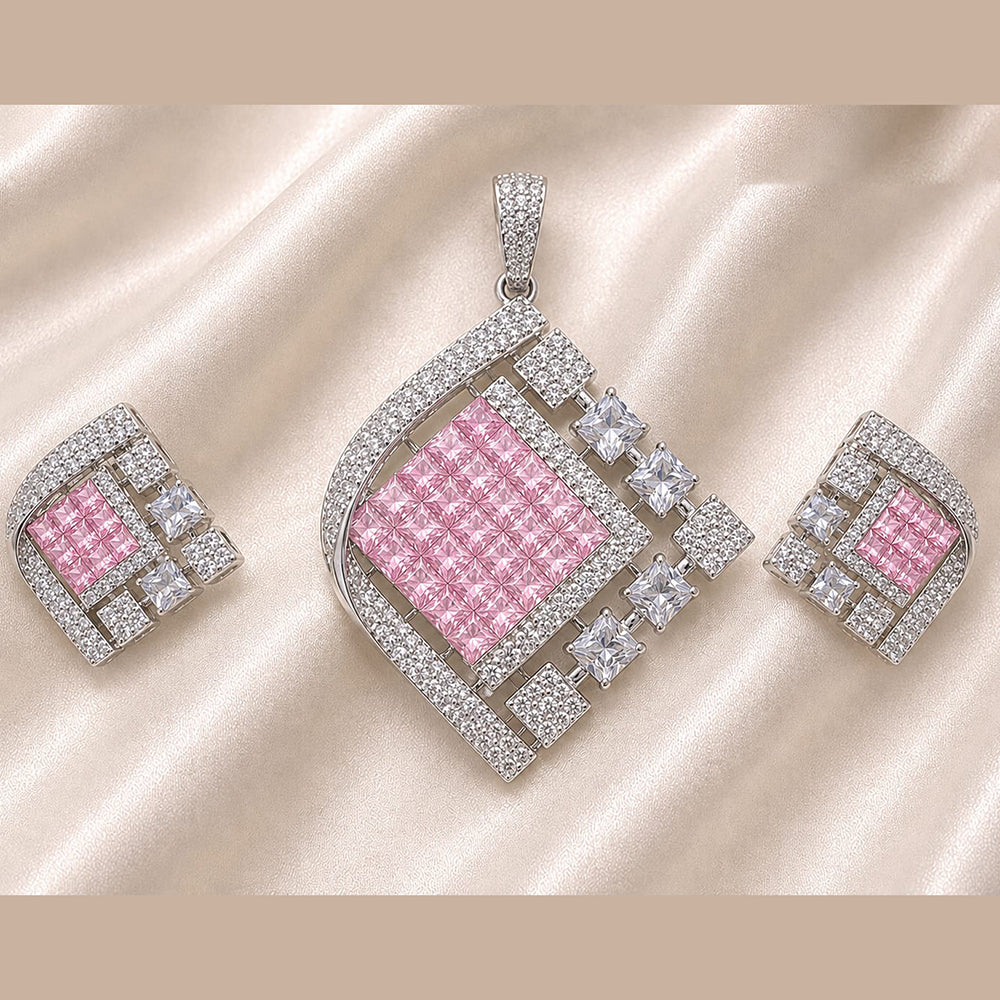 NAFJ Royal American Diamond Pendant Set