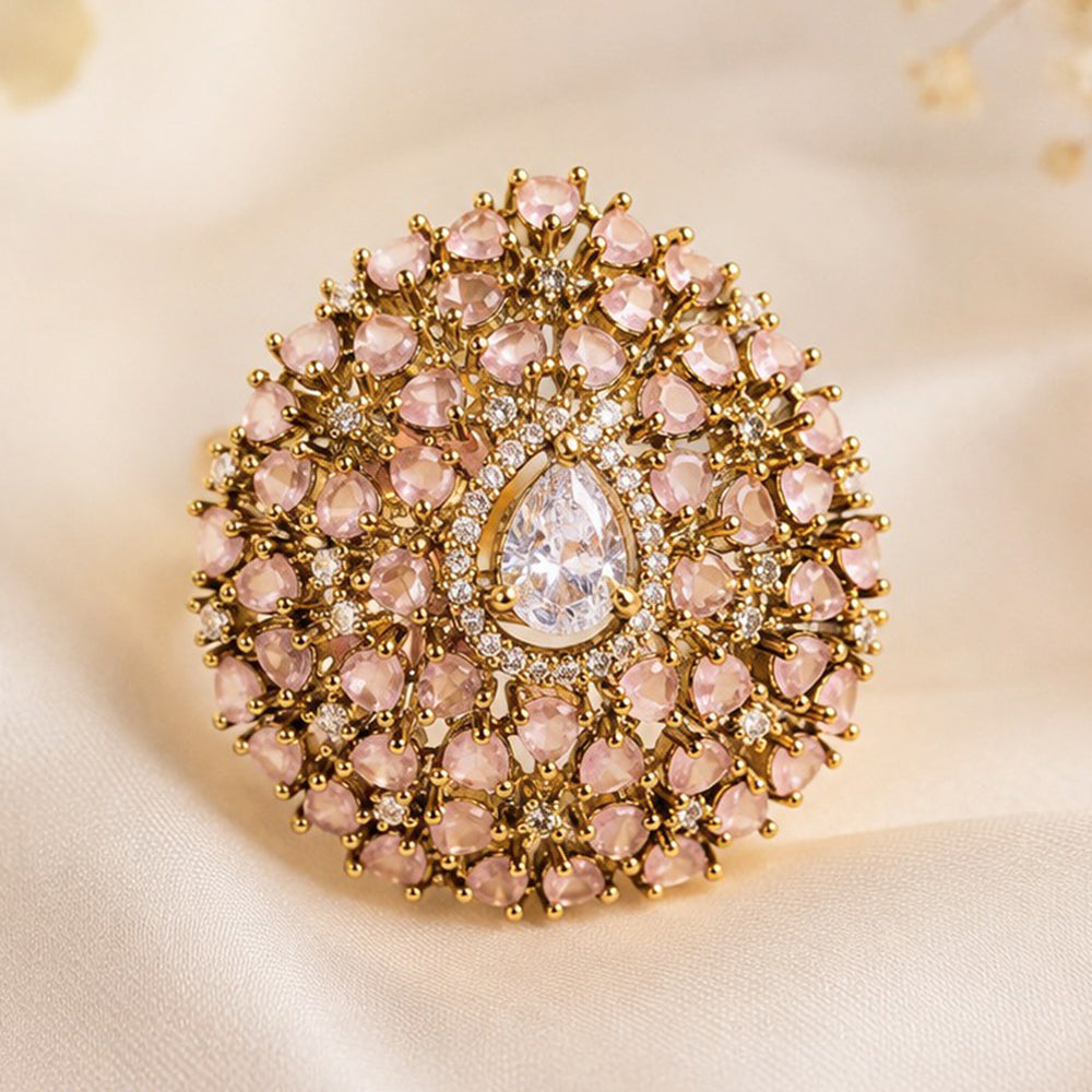 NAFJ Royal American Diamond Finger Ring