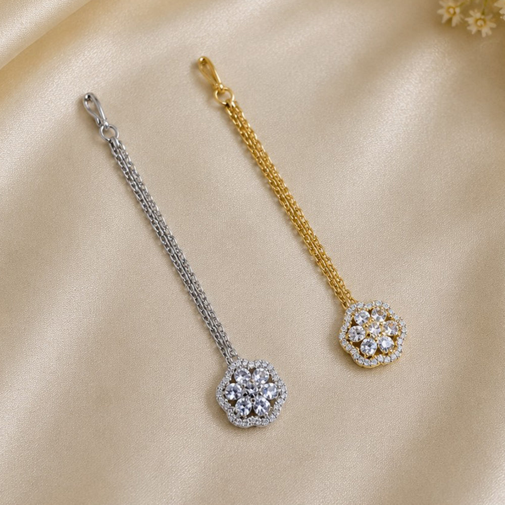 NAFJ Sparkling American Diamond Maangtikka