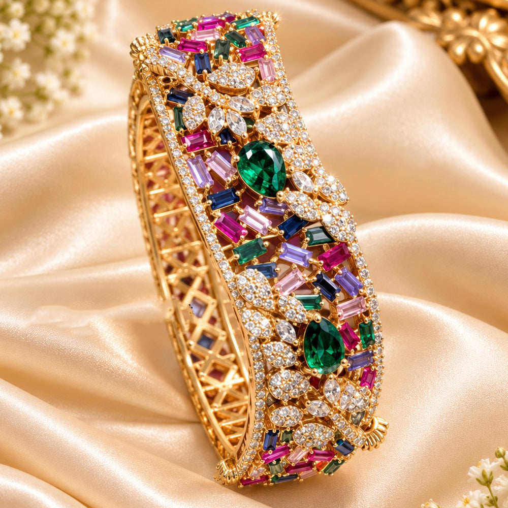 NAFJ Luxury American Diamond Openable Bracelet