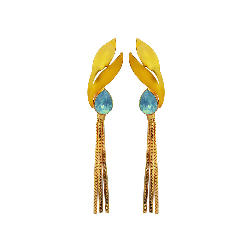 Amina Creation Gold Plated Dangler Earrings