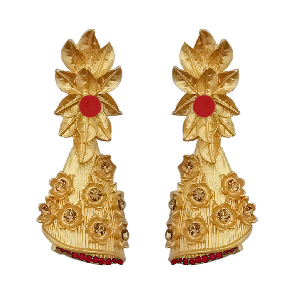 Amina Creation Gold Plated Dangler Earrings