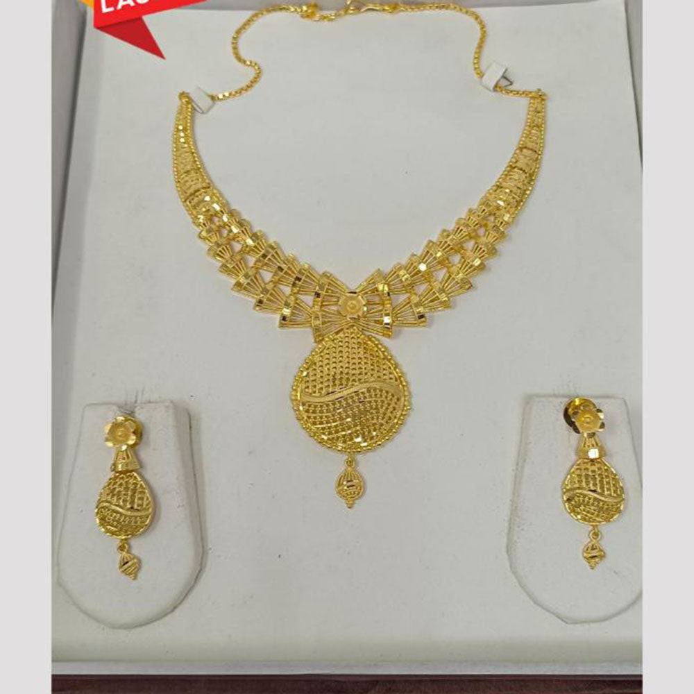 Shipra Gold Designer Forming Necklace Set